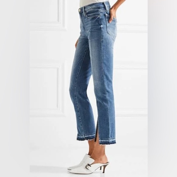 Frame Denim Le Nouveau Straight with Slit Detail Size 24 - Picture 2 of 7